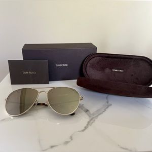 TOM FORD - Aviator Sunglasses - Gold